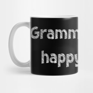 Grammar is my happy place, National Grammar Day, Teacher Gift, Child Gift, Grammar Police, Grammar Nazi, Grammar Quotes, Funny Grammar, Mug